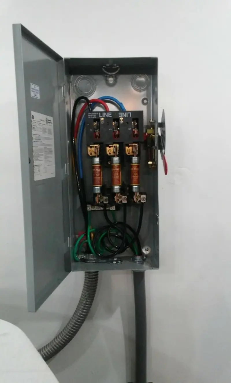 Three-phase disconnect switch installed for Electrical Wiring & Rewiring in Harwinton